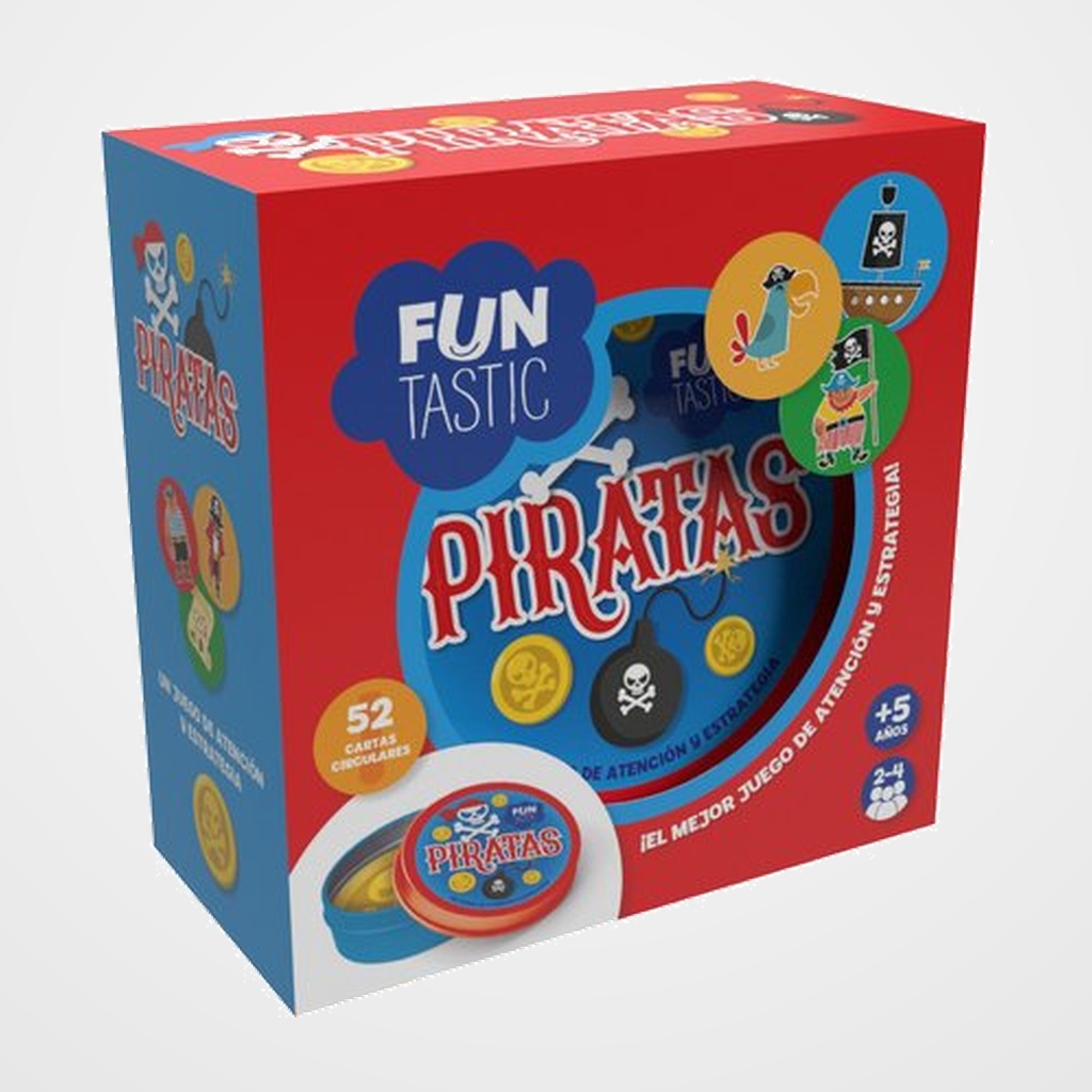 JUEGO IMAGILAND CARTAS REDONDAS FUNTASTIC PIRATAS C/CAJA