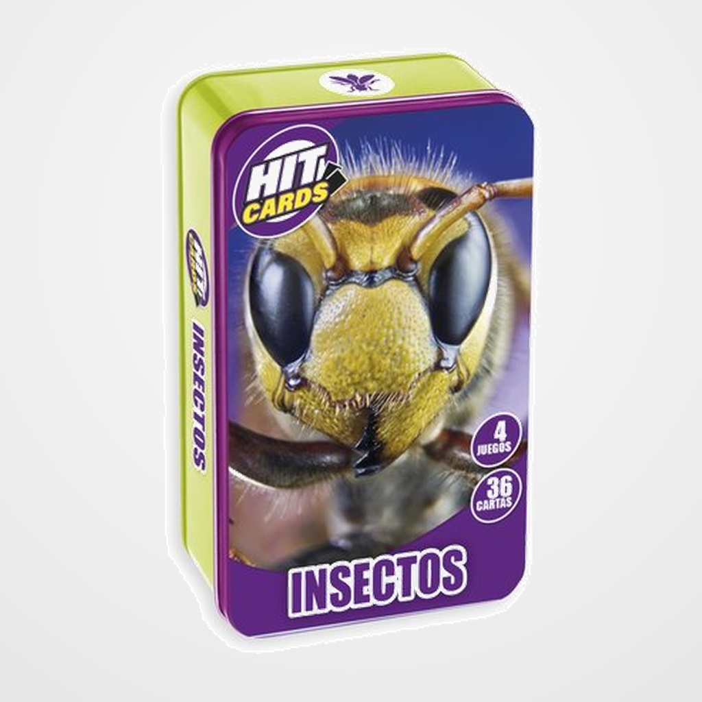 JUEGO IMAGILAND HIT CARDS CAJA METALICA INSECTOS