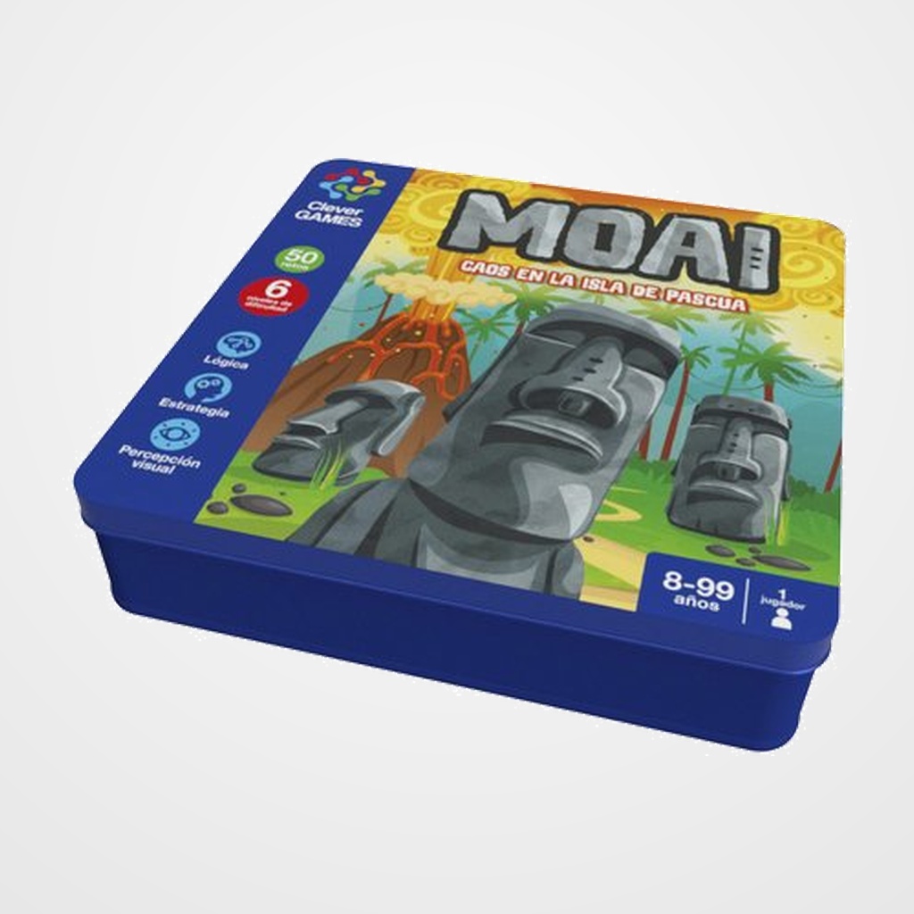 JUEGO IMAGILAND INTELIGENTES MOAI CAJA METALICA