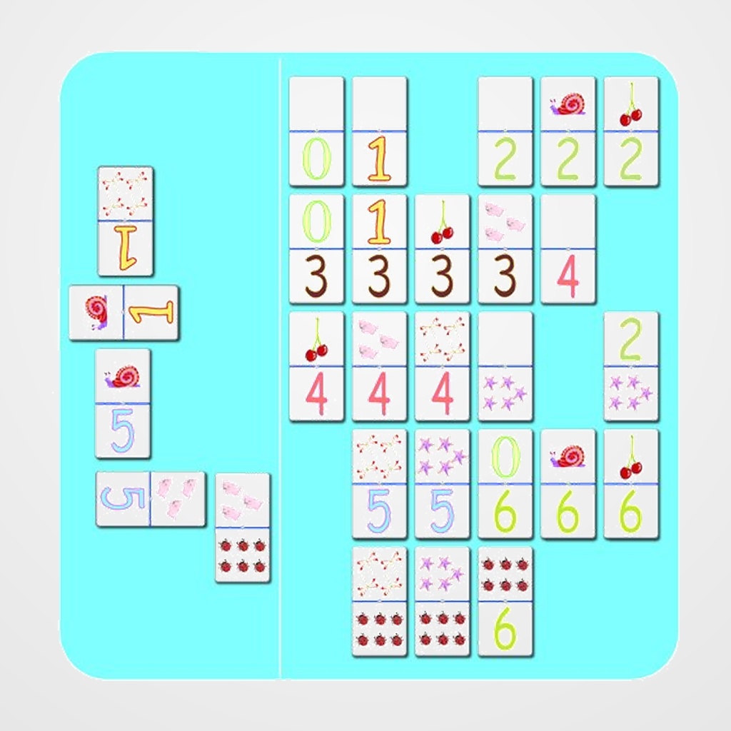 JUEGO KLUGER DOMINO NUMEROS GIGANTES 6 FICHAS 4,5x9 CM