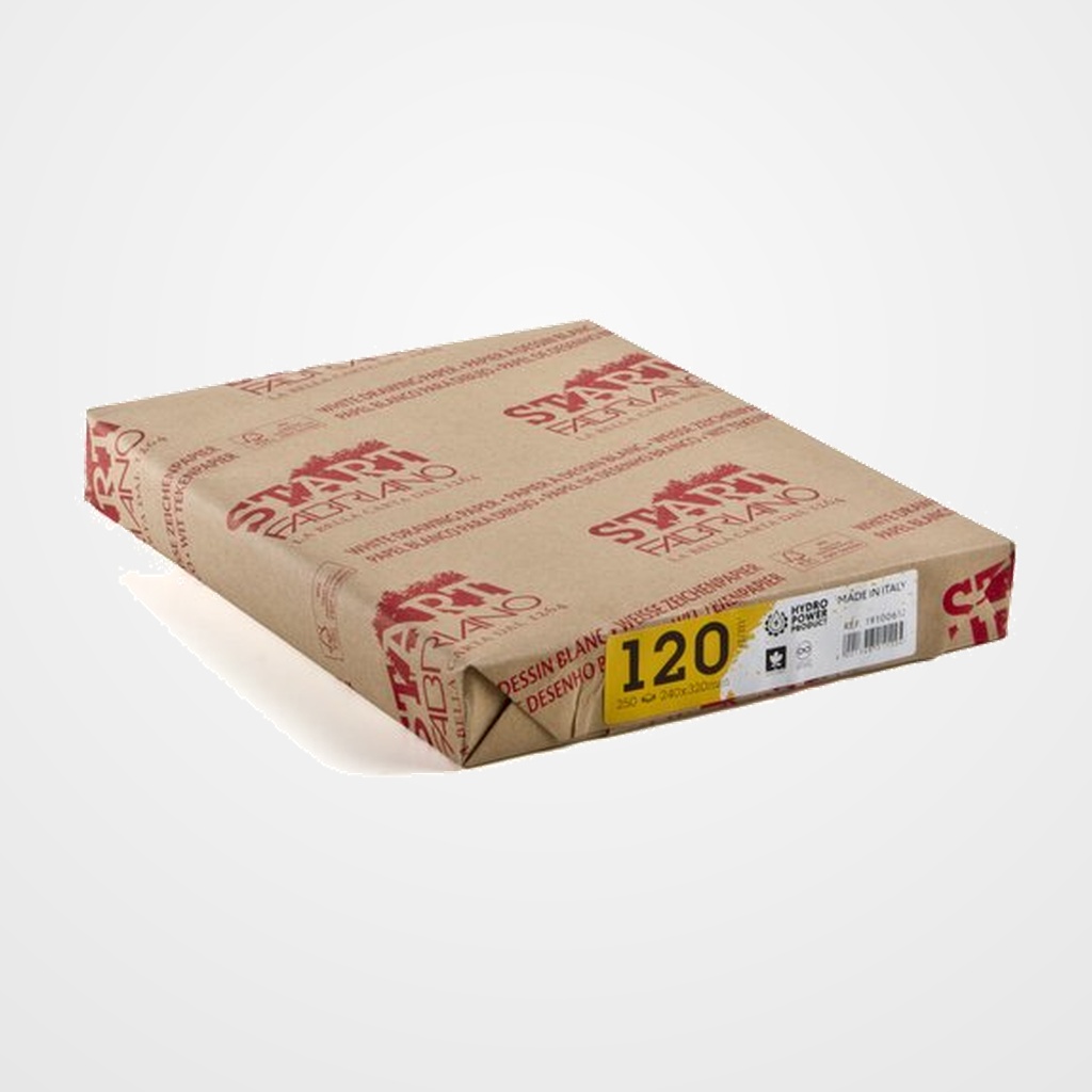 LAMINA DIBUJO FABRIANO START 120g 24x32 MINI-PACK de 250h LISO