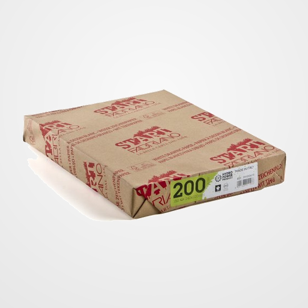 LAMINA DIBUJO FABRIANO START 200g 24x32 MINI-PACK de 150h LISO