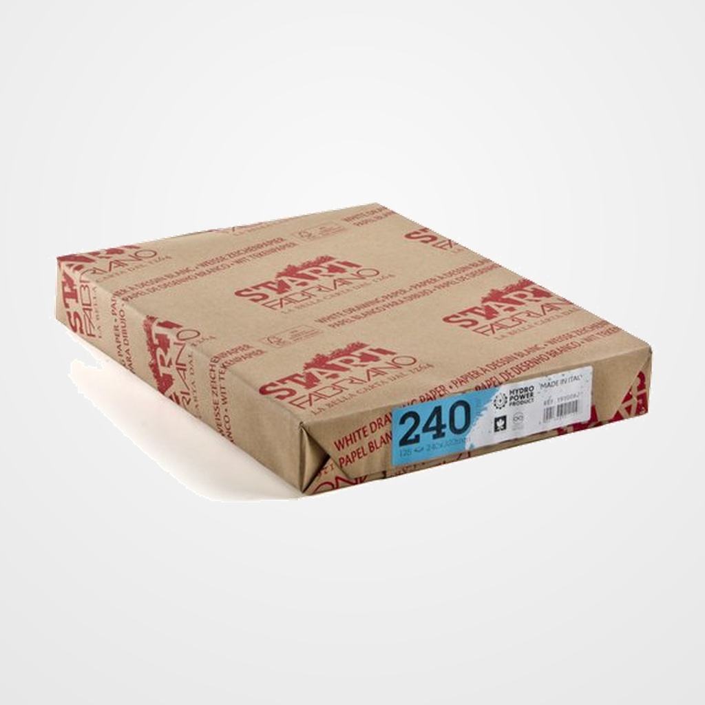 LAMINA DIBUJO FABRIANO START 240g 24x32 MINI-PACK de 125h LISO