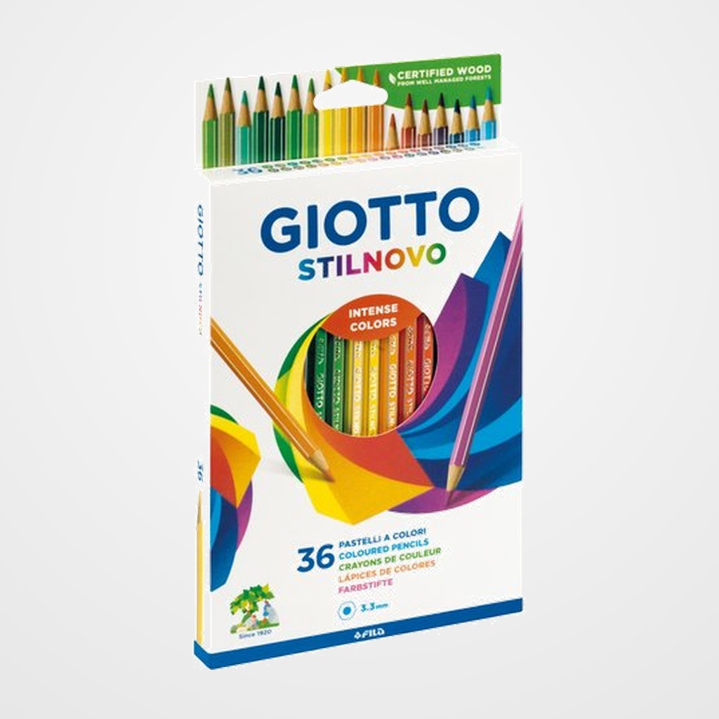 LAPICES de COLORES GIOTTO STILNOVO estuche de 36