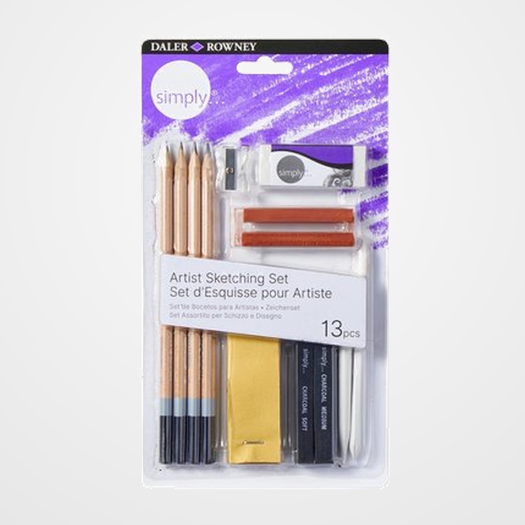 LAPICES ESBOZO DALER ROWNEY SIMPLY PENCIL ART SET DE 13