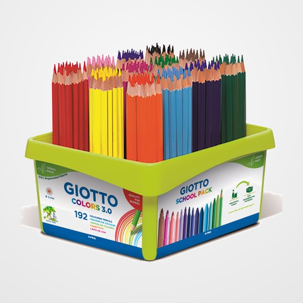 LAPICES GIOTTO COLORS 3.0 SCHOOL PACK de 192