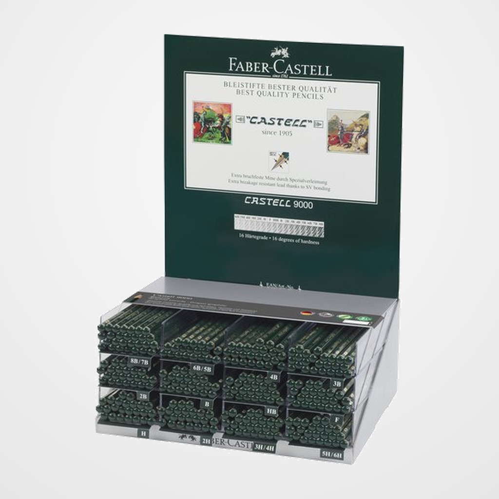 LAPIZ de GRAFITO FABER-CASTELL 9000 EXPOSITOR de 288