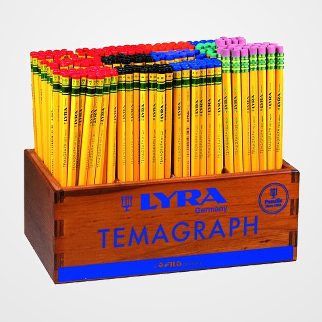 LAPIZ de GRAFITO LYRA TEMAGRAPH EXPOSITOR MADERA de 288