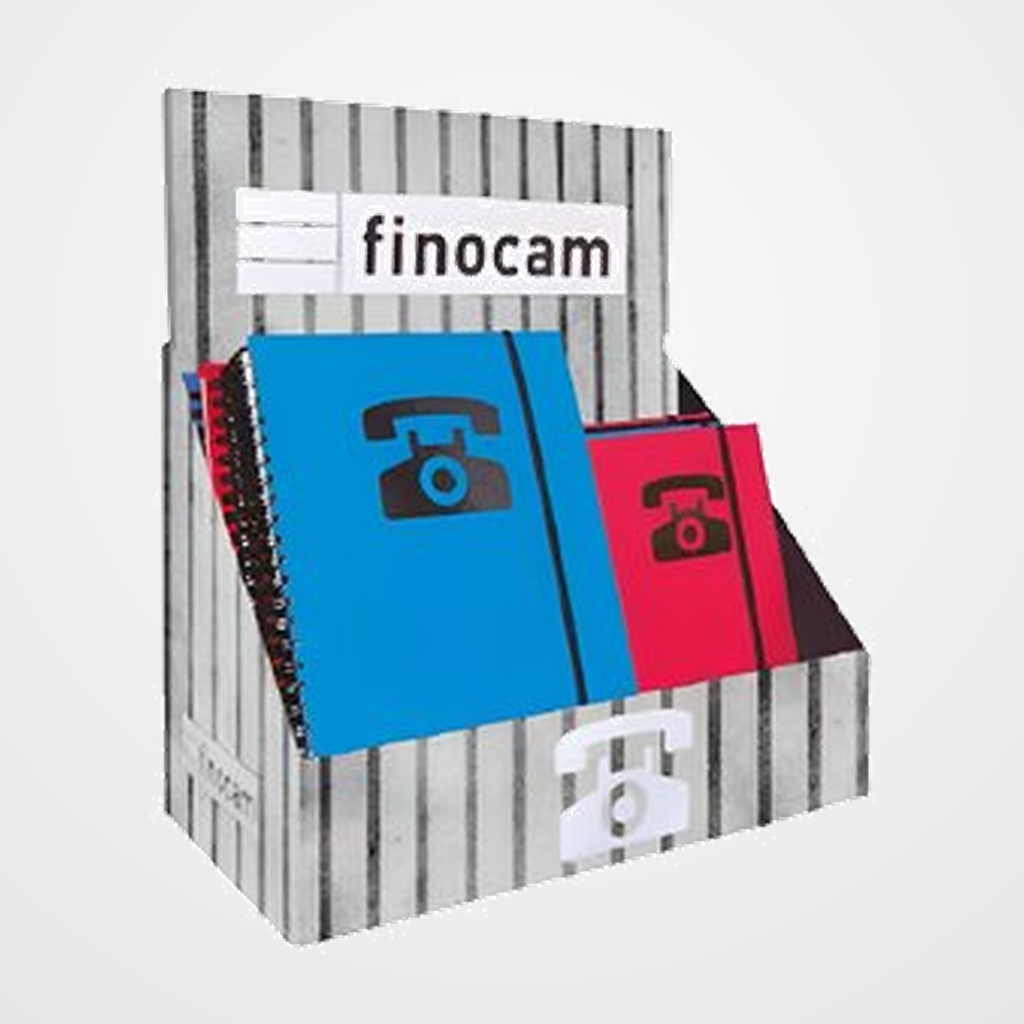 LISTIN TELEFONICO FINOCAM ESPIRAL EXPOSITOR de 17 (8 uds.10x15 y 9 uds.A5)