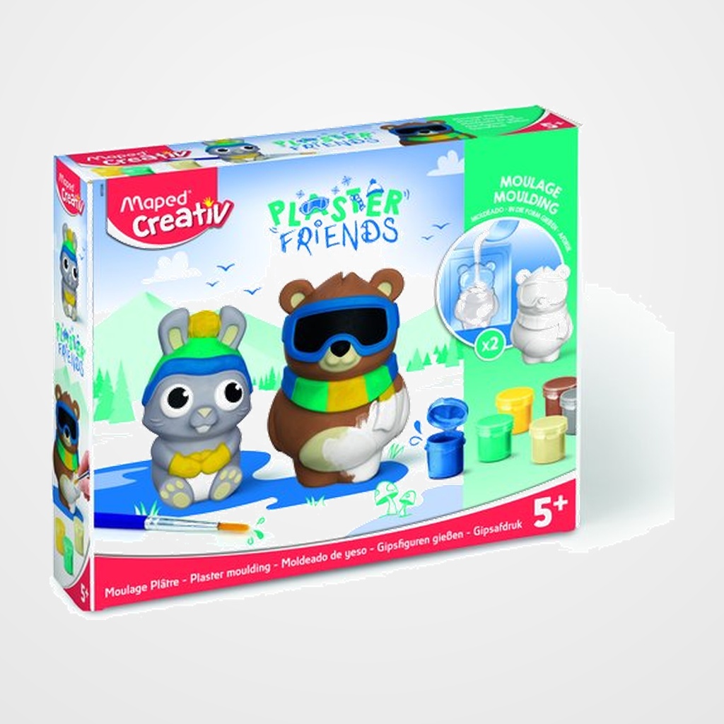MAPED CREATIVE PLASTER FRIENDS YESO AMIGOS DEL INVIERNO