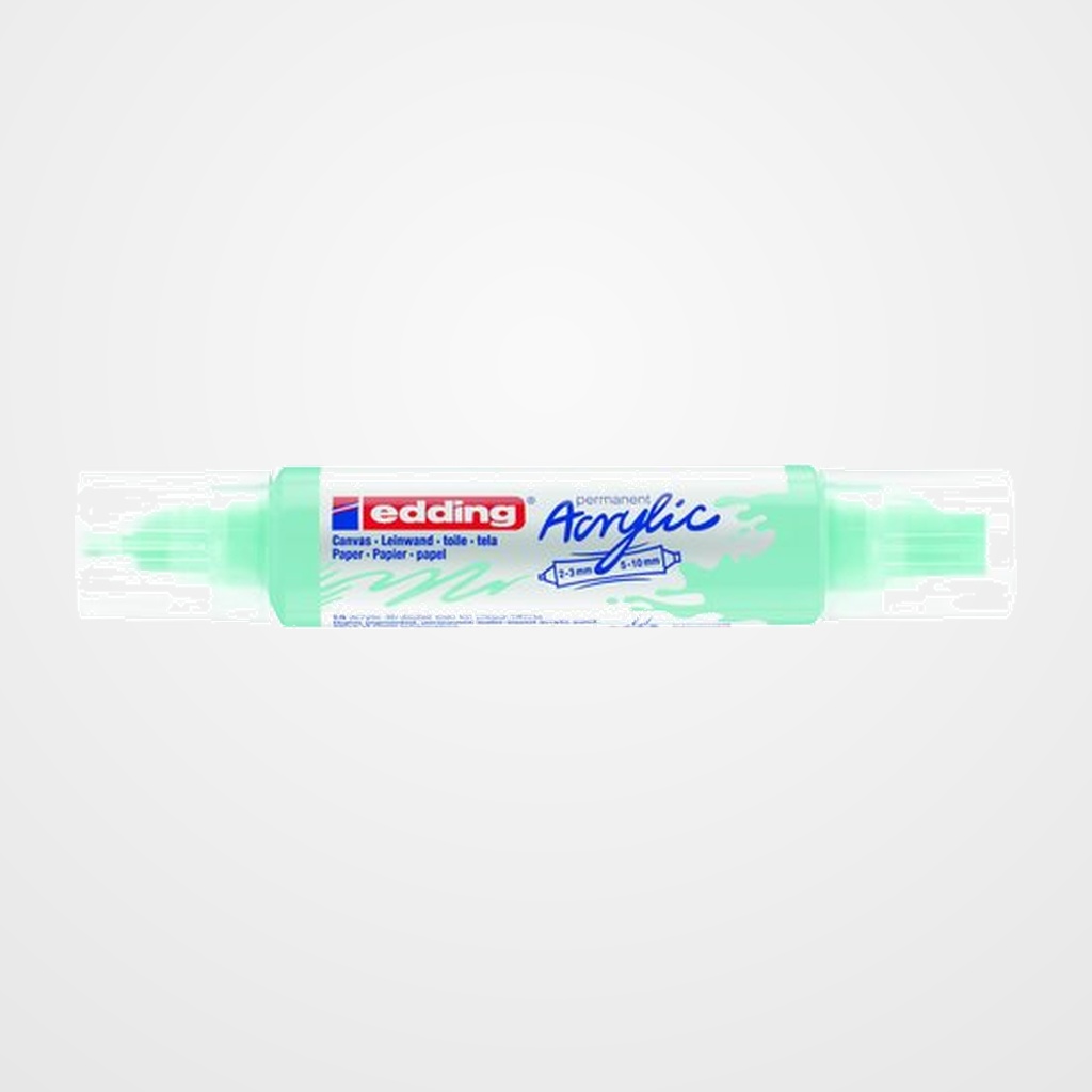 MARCADOR ACRYLIC EDDING 5400 3D DOBLE PUNTA (2-3/5-10 mm) AZUL PASTEL