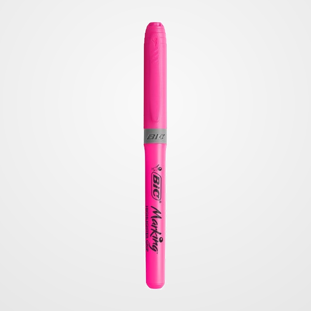 MARCADOR FLUOR BIC BRITE LINER GRIP ROSA