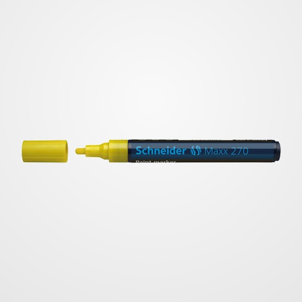 MARCADOR PERMANENTE SCHNEIDER MAXX 270 CONICO 1-3 mm AMARILLO