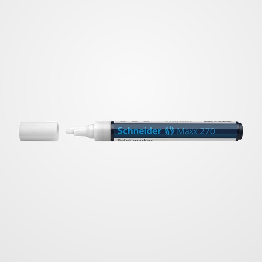 MARCADOR PERMANENTE SCHNEIDER MAXX 270 CONICO 1-3 mm BLANCO