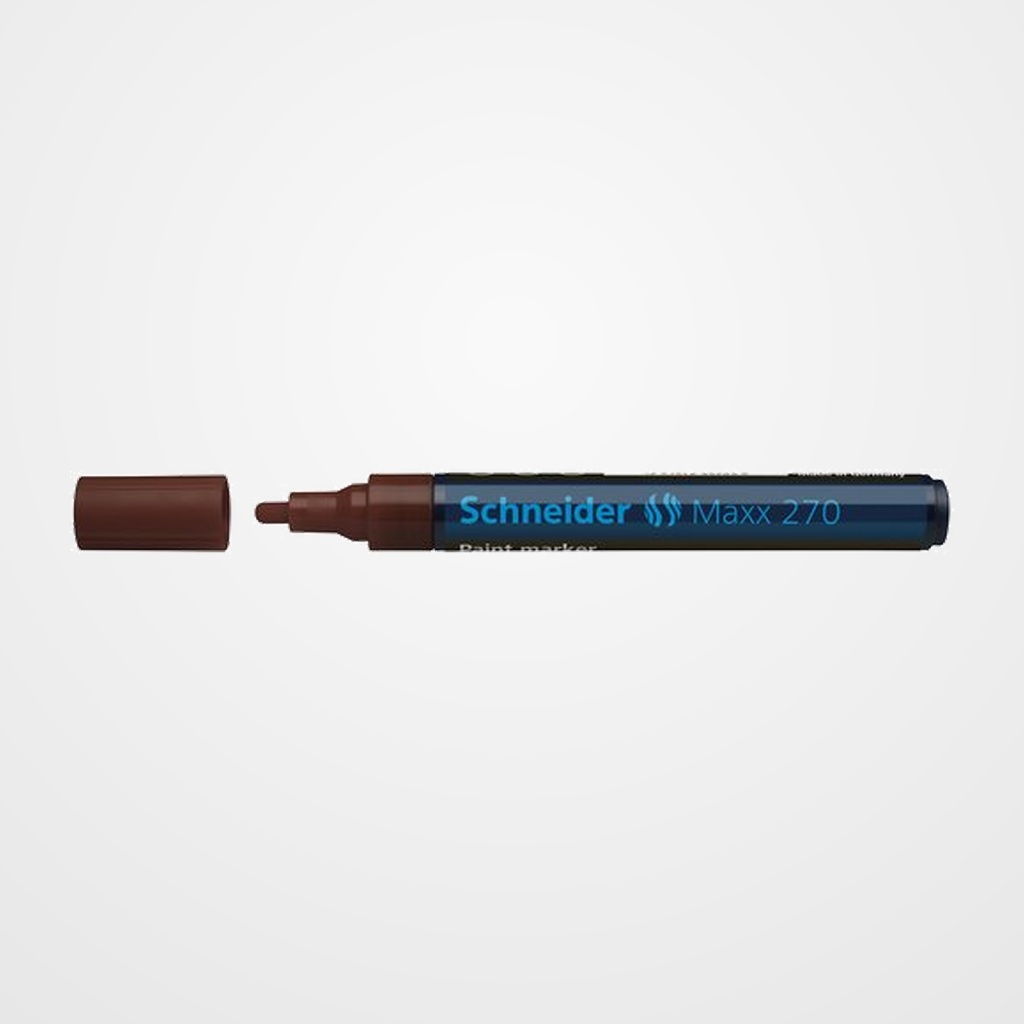 MARCADOR PERMANENTE SCHNEIDER MAXX 270 CONICO 1-3 mm MARRON