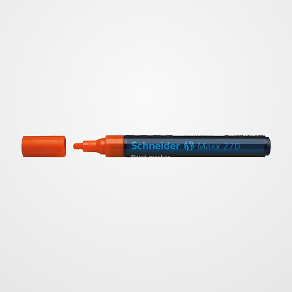 MARCADOR PERMANENTE SCHNEIDER MAXX 270 CONICO 1-3 mm NARANJA