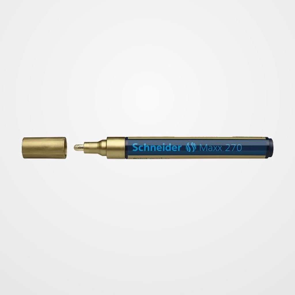 MARCADOR PERMANENTE SCHNEIDER MAXX 270 CONICO 1-3 mm ORO