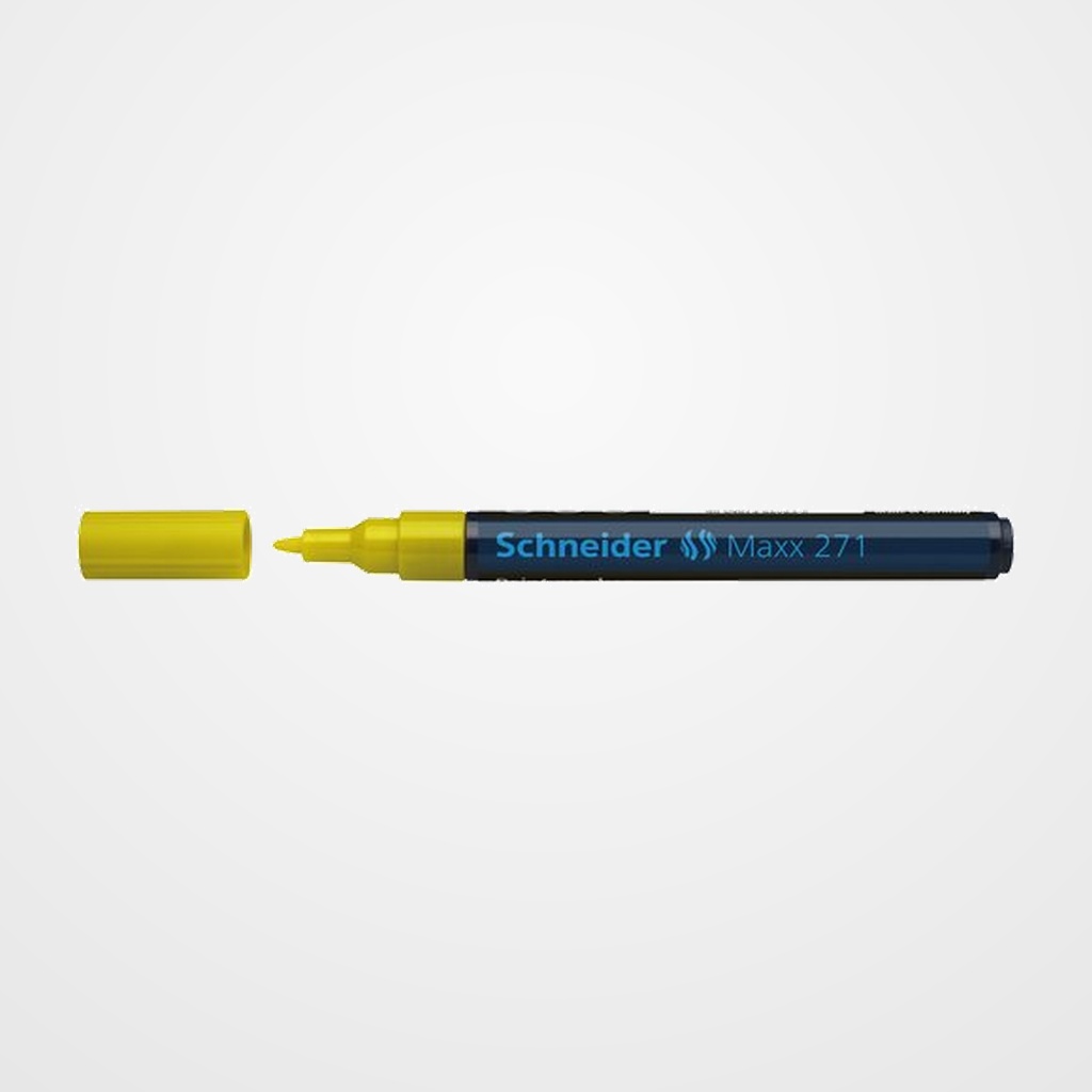 MARCADOR PERMANENTE SCHNEIDER MAXX 271 CONICO 1-2 mm AMARILLO