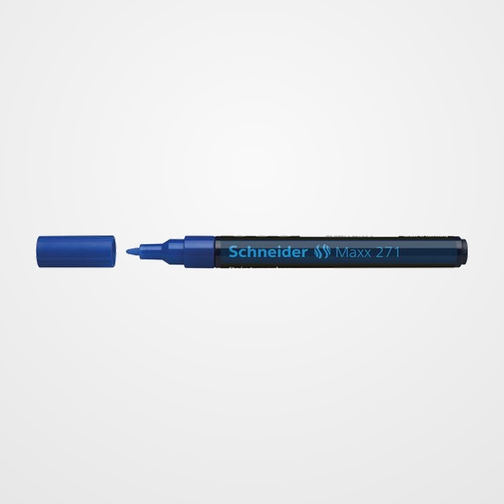 MARCADOR PERMANENTE SCHNEIDER MAXX 271 CONICO 1-2 mm AZUL