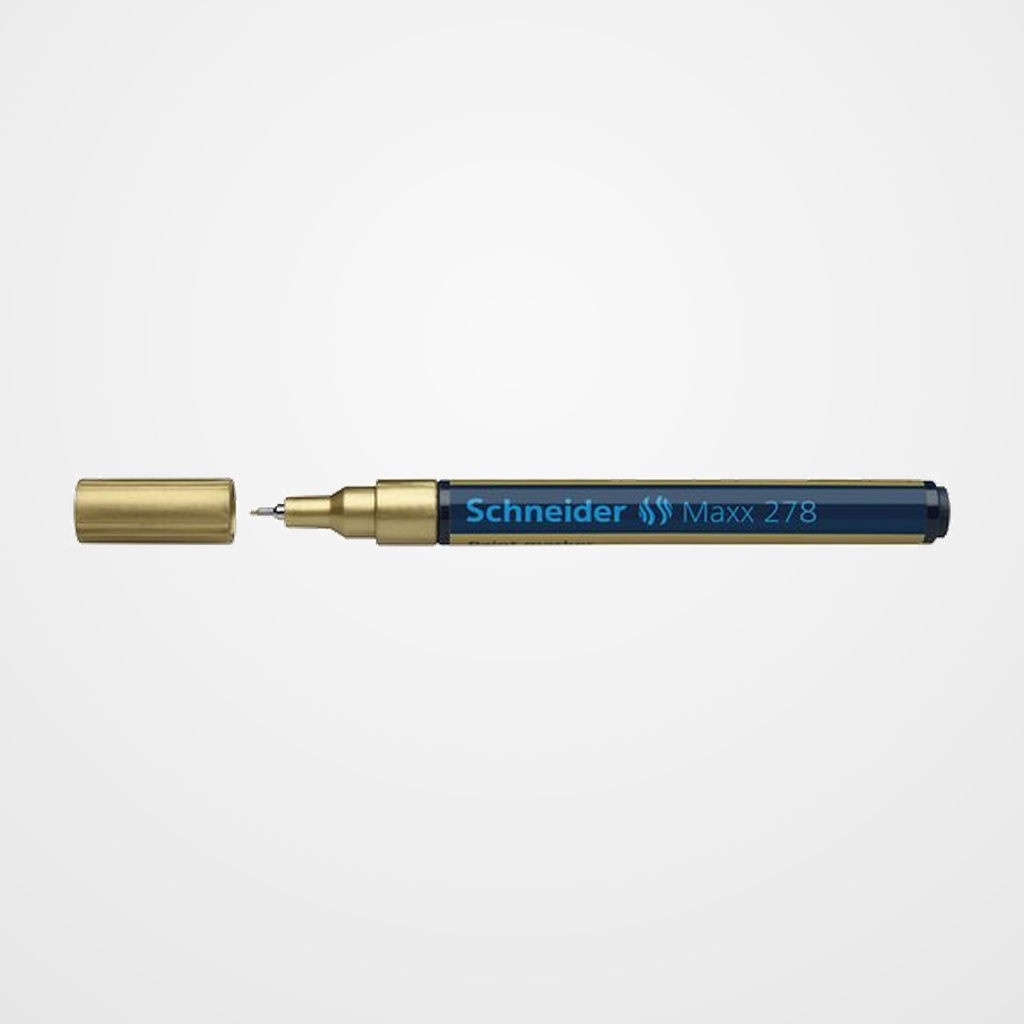 MARCADOR PERMANENTE SCHNEIDER MAXX 278 CONICO 0,8 mm ORO