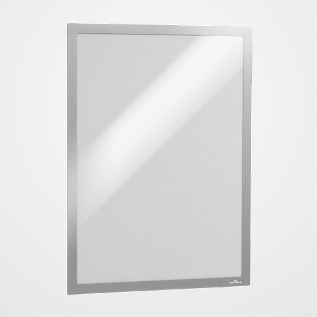 MARCO DURABLE MAGNETICO AUTOADHESIVO DURAFRAME ENVASE UNITARIO A3 METALICO PLATEADO