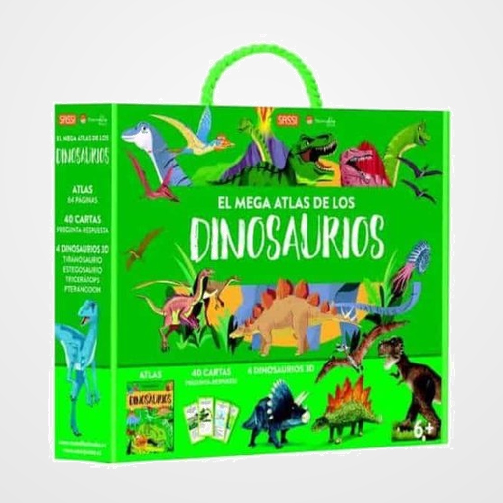 MEGA ATLAS SASSI MANOLITO BOOKS DINOSAURIOS
