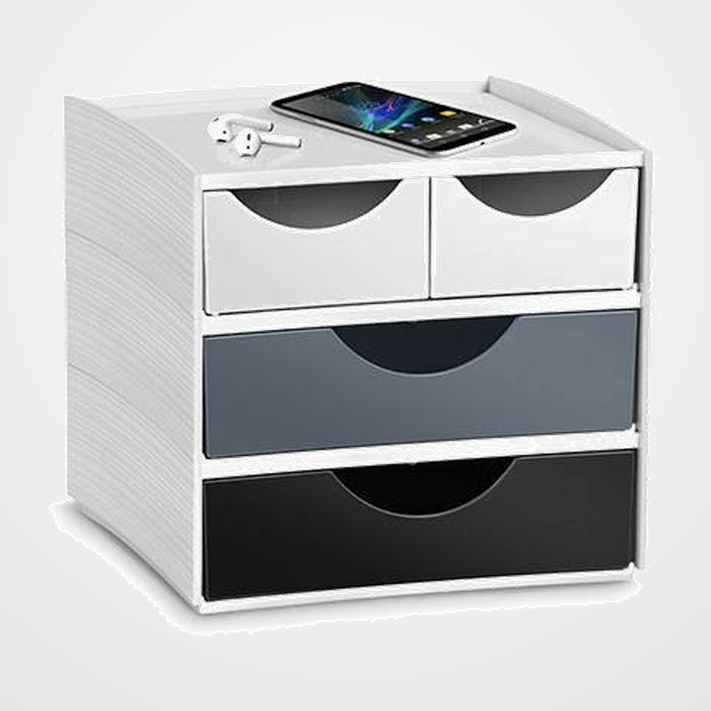 MODULO CEP 3-211 MYCUBE 4 CAJONES MIXTOS COLOR MINERAL