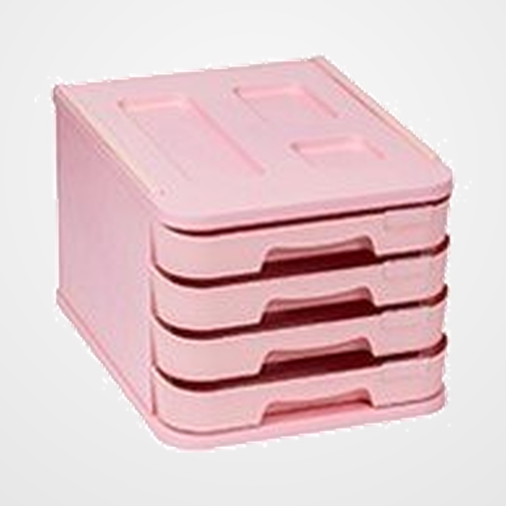 MODULO FAIBO 4 CAJONES ROSA PASTEL