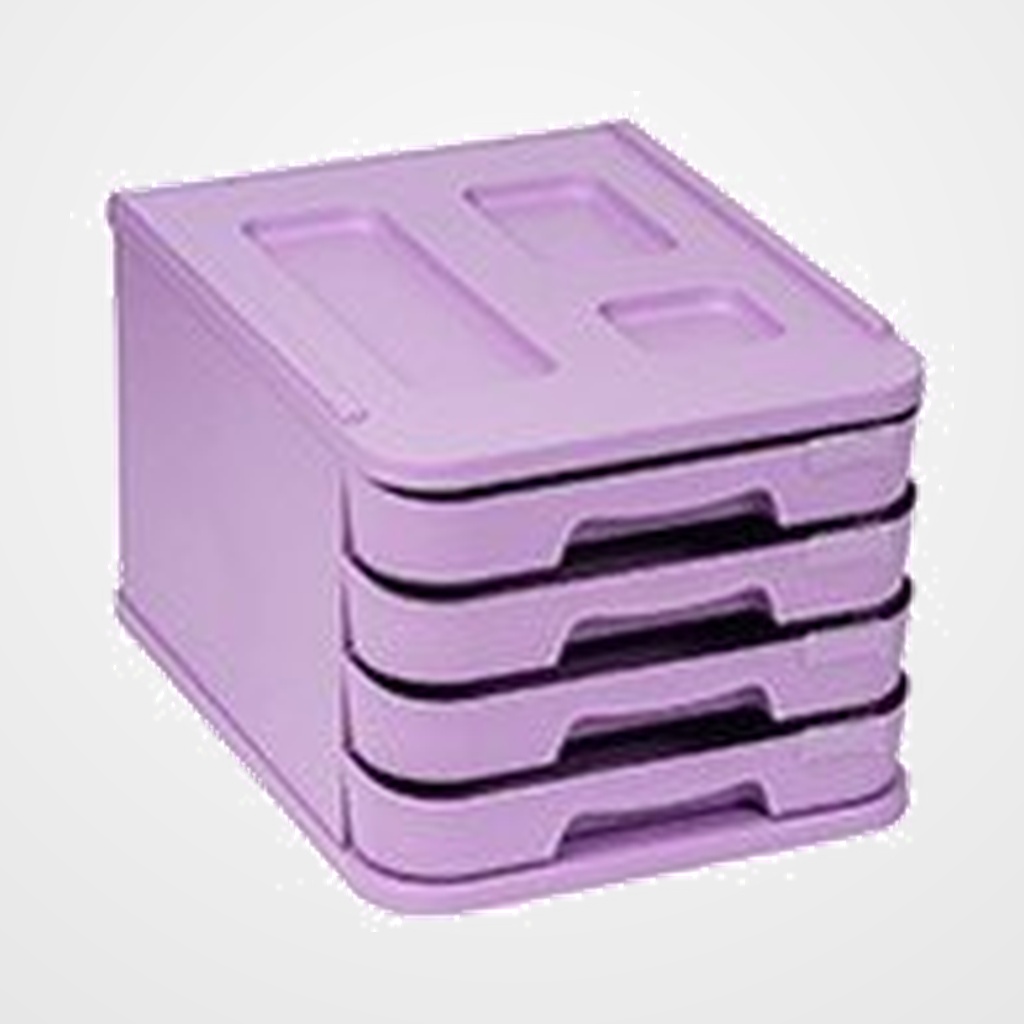 MODULO FAIBO 4 CAJONES VIOLETA PASTEL