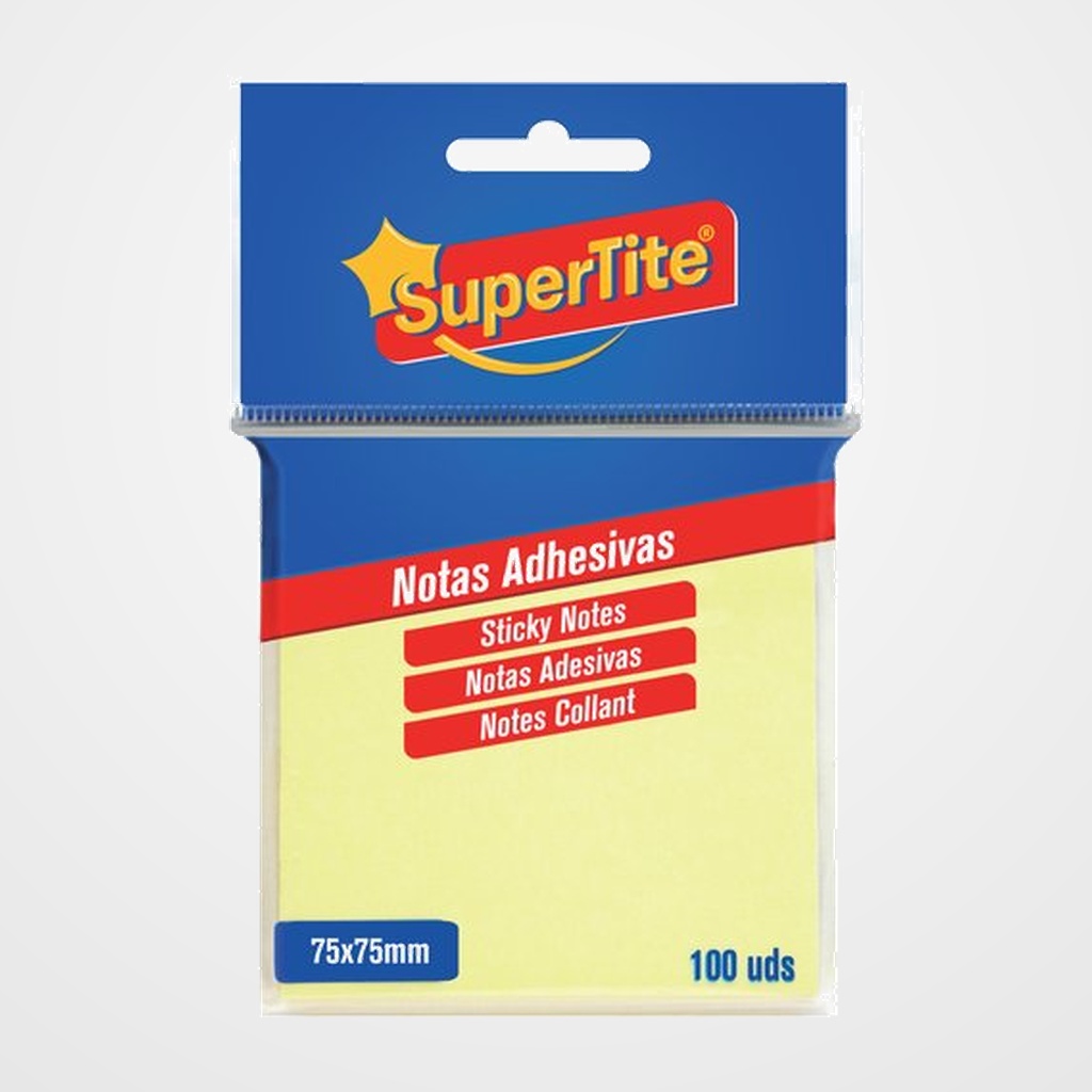 NOTAS ADHESIVAS SUPERTITE 76x76 100 uds