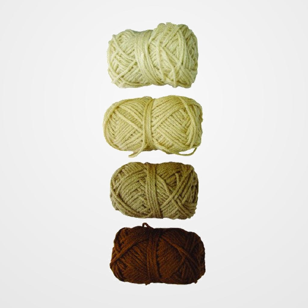 OVILLOS LANA NIEFENVER 28gr. TONO MARRON PACK DE 4