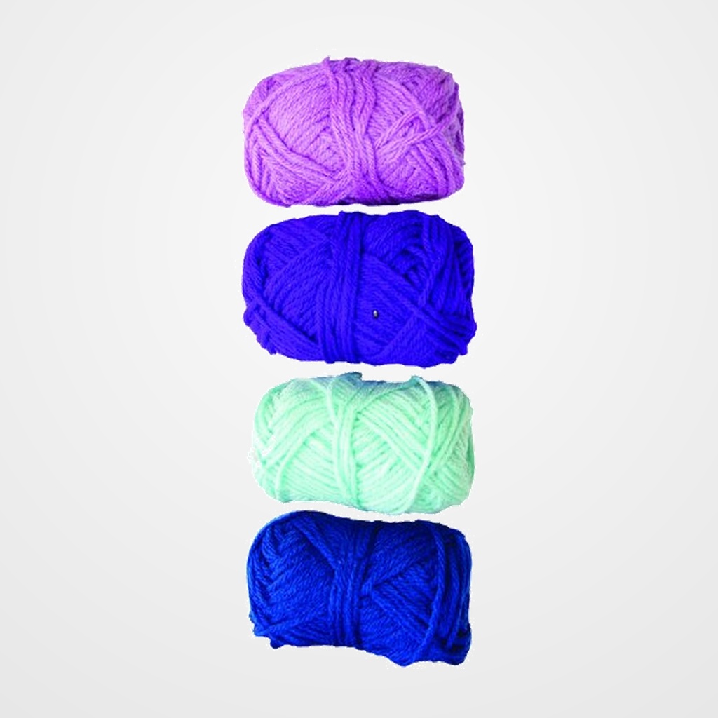 OVILLOS LANA NIEFENVER 28gr.TONOS AZULES PACK DE 4
