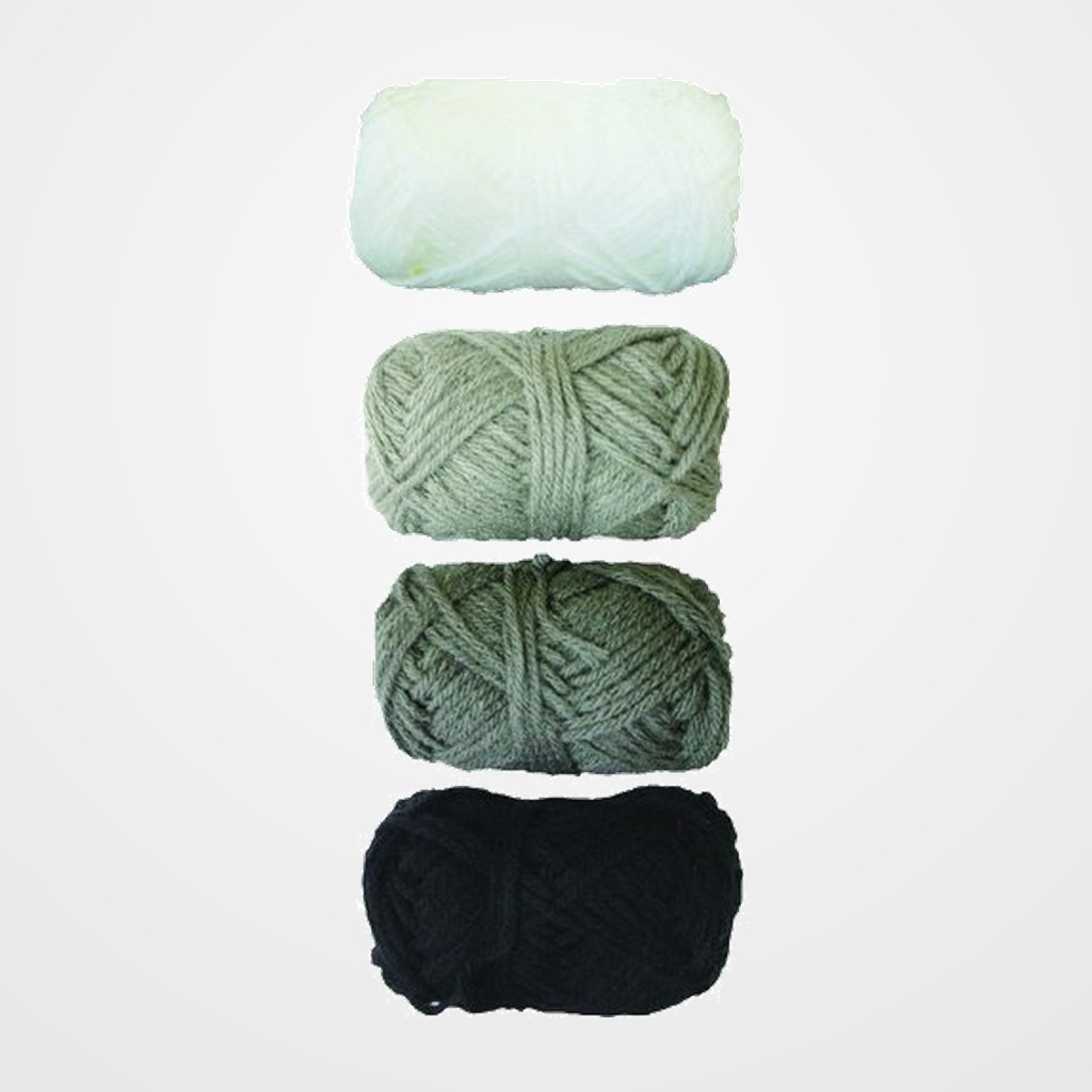 OVILLOS LANA NIEFENVER 28gr.TONOS GRISES PACK DE 4