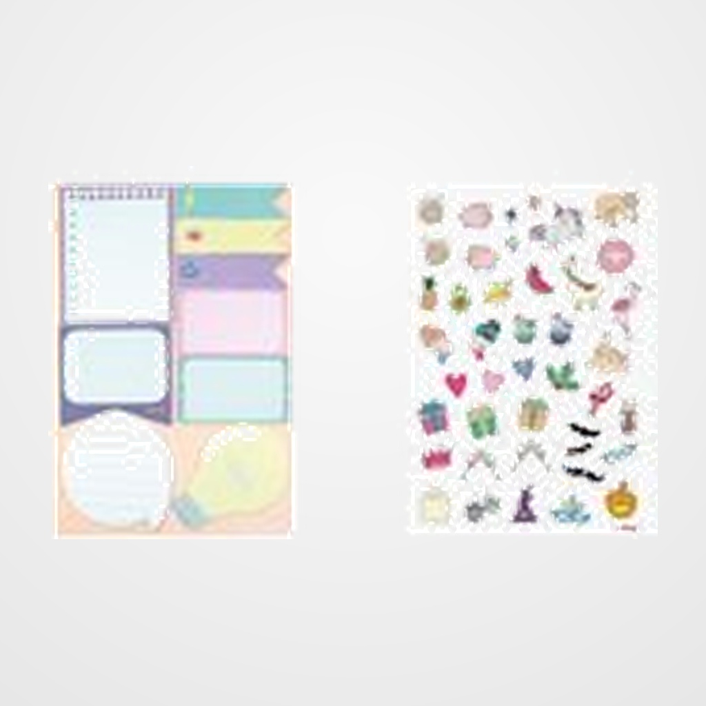 PACK TALKUAL (SET DE PEGATINAS+SET NOTAS ENGOMADAS) SURTIDO DE 14