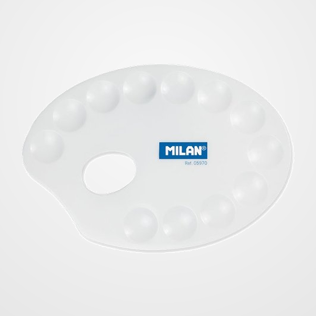 PALETA MILAN DE PLASTICO OVALADA 20x14 CM