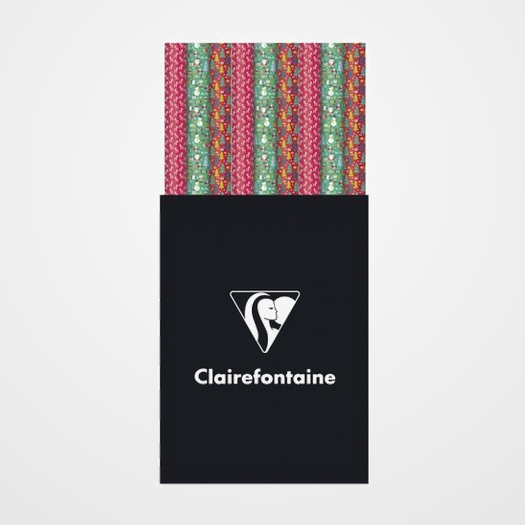 PAPEL de REGALO ROLLO CLAIREFONTAINE 0,7x2 m (CAJA de 60) NAVIDAD INFANTIL