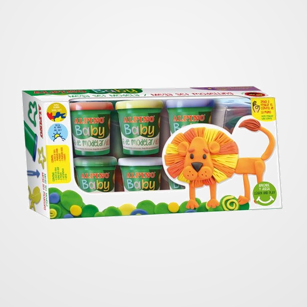 PASTA MODELAR ALPINO BABY DOUGH 6x85 gr.