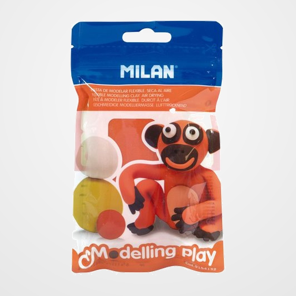 PASTA MODELAR MILAN MODELLING PLAY NARANJA 100 GR
