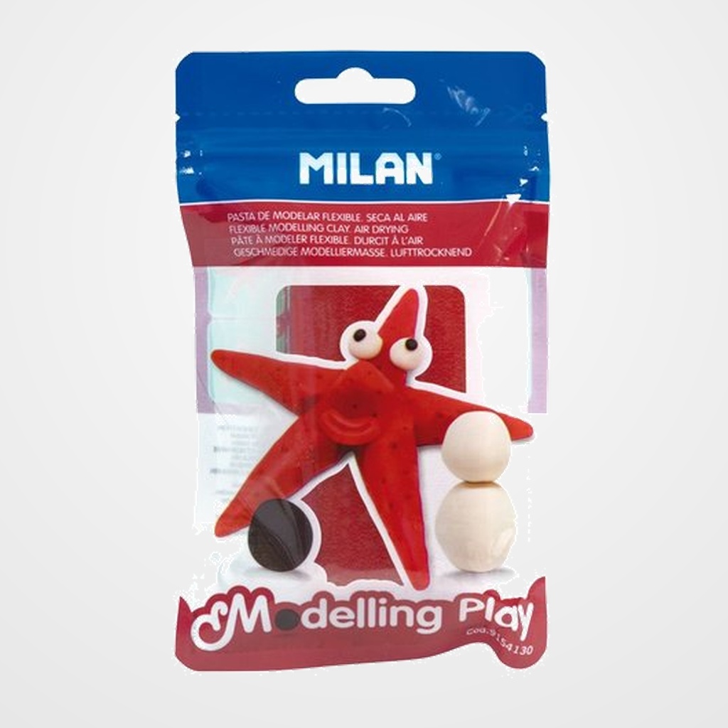 PASTA MODELAR MILAN MODELLING PLAY ROJO 100 GR