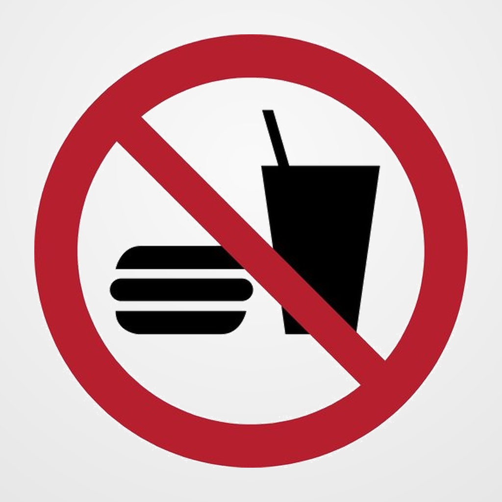 PICTOGRAMA JALEMA  PROHIBIDO COMER O BEBER  Ø200 mm. BOLSA DE 1