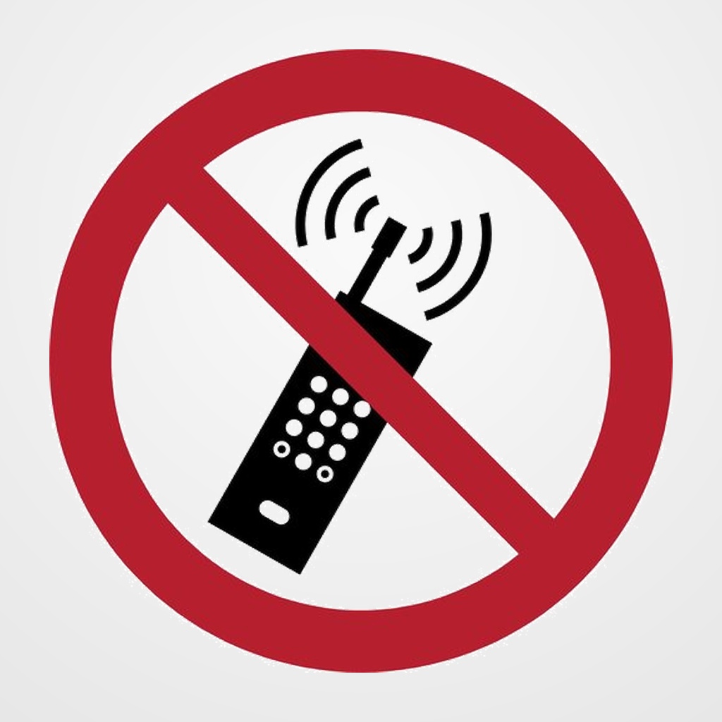 PICTOGRAMA JALEMA  PROHIBIDO EL USO DE DISPOSITIVOS MOVILES  Ø200 mm. BOLSA DE 1