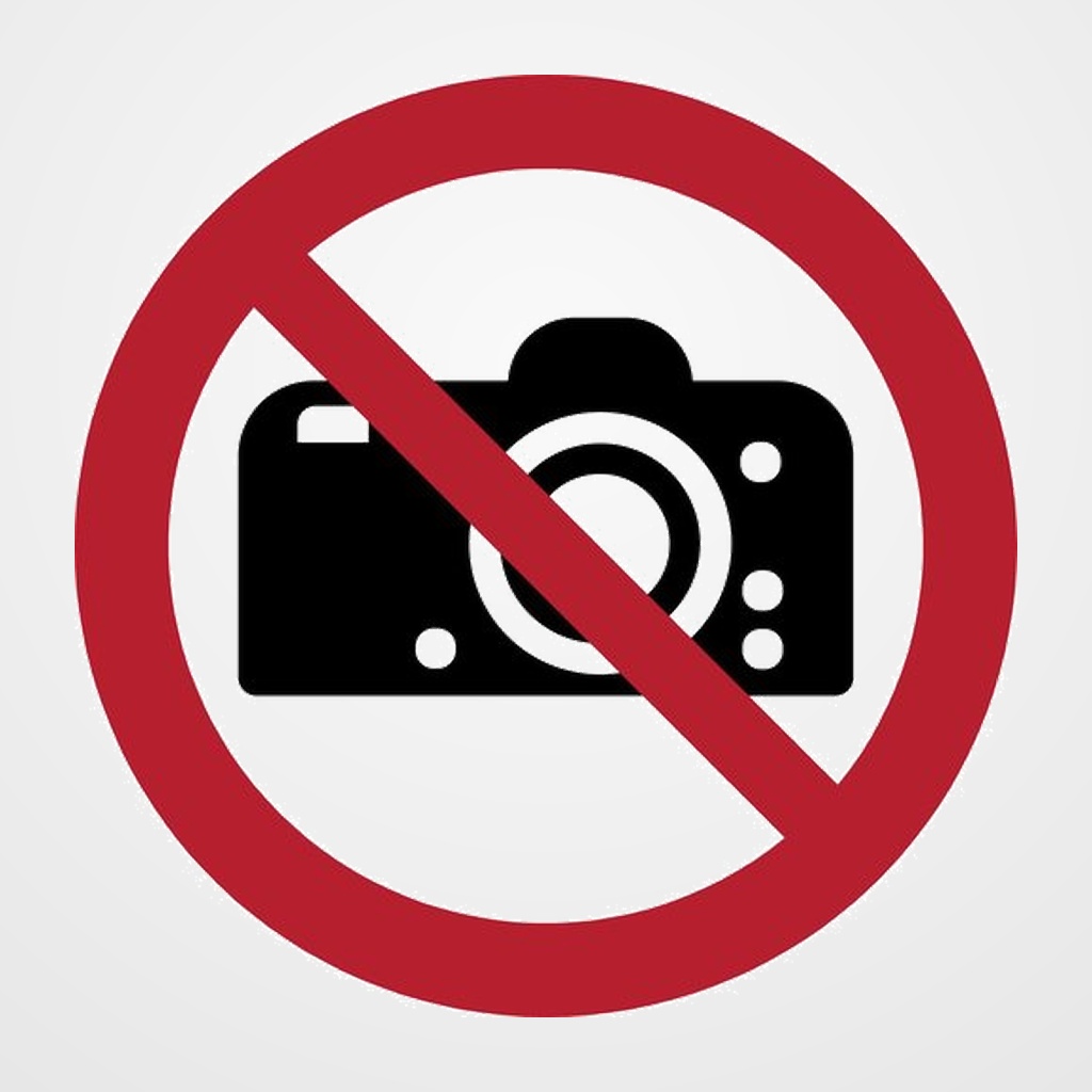 PICTOGRAMA JALEMA  PROHIBIDO HACER FOTOGRAFIAS  Ø200 mm. BOLSA DE 1