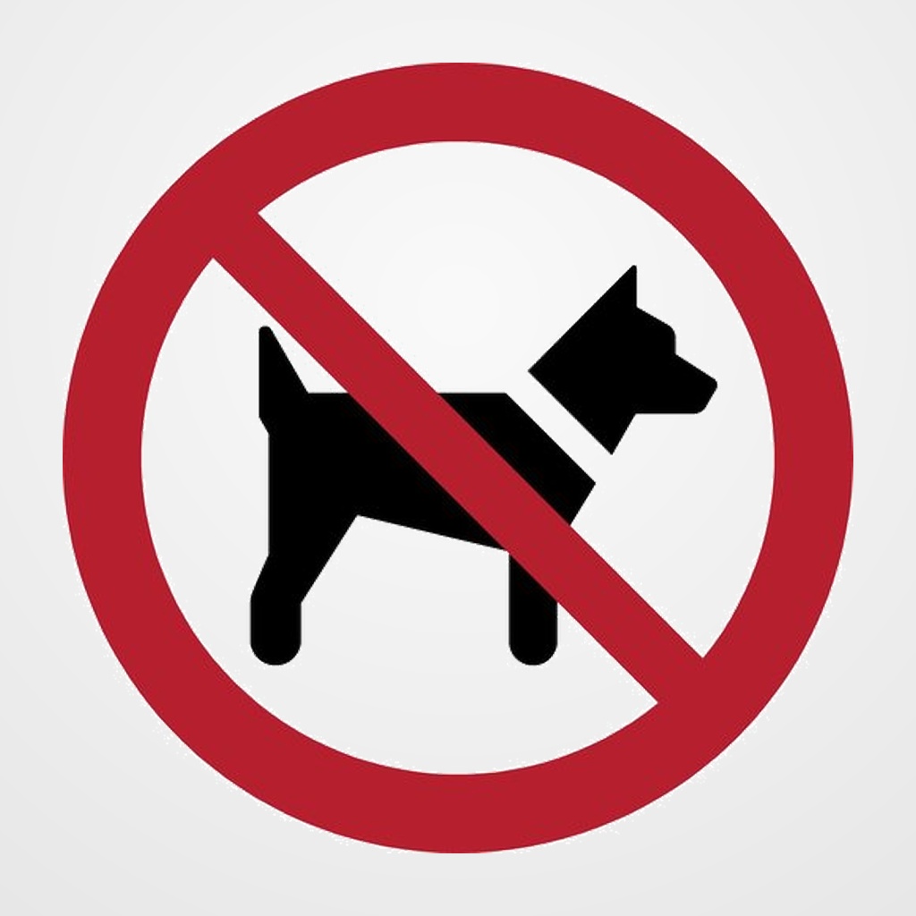 PICTOGRAMA JALEMA  PROHIBIDO PERROS  Ø200 mm. BOLSA DE 1