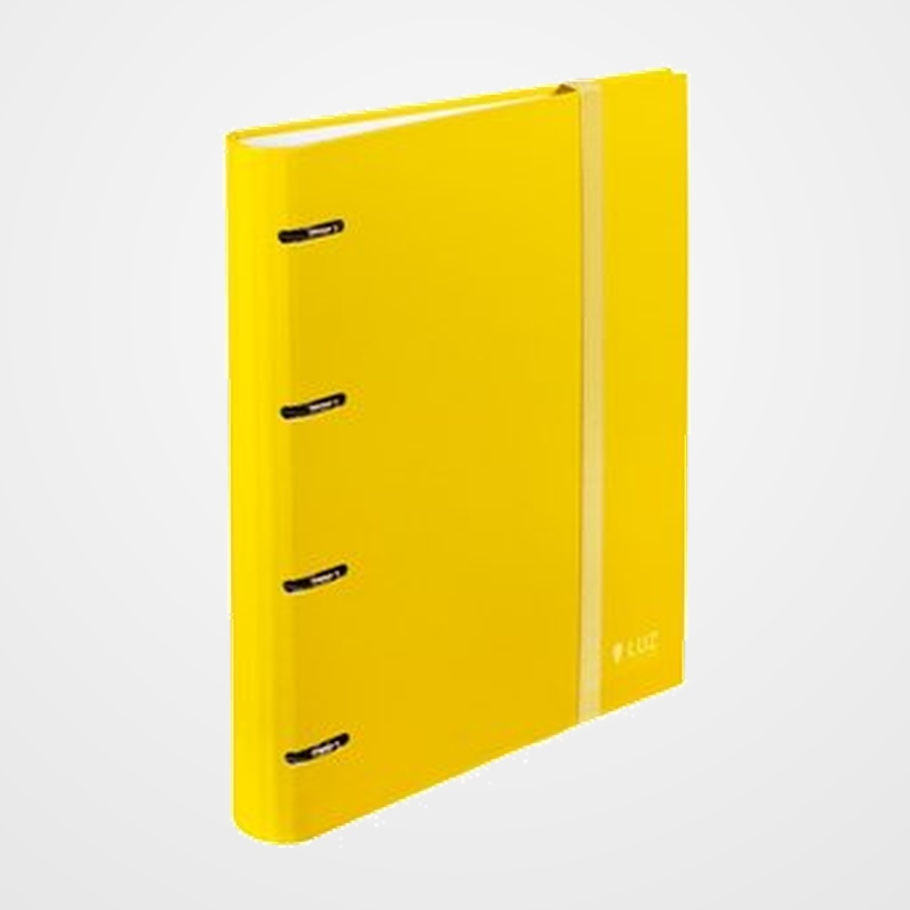 CARPEBLOC CARCHIVO LUZ CARTON FORRADO A4 4 an.MIXTAS 35mm con REC. 100 hj. CUADRIC.4x4 AMARILLO