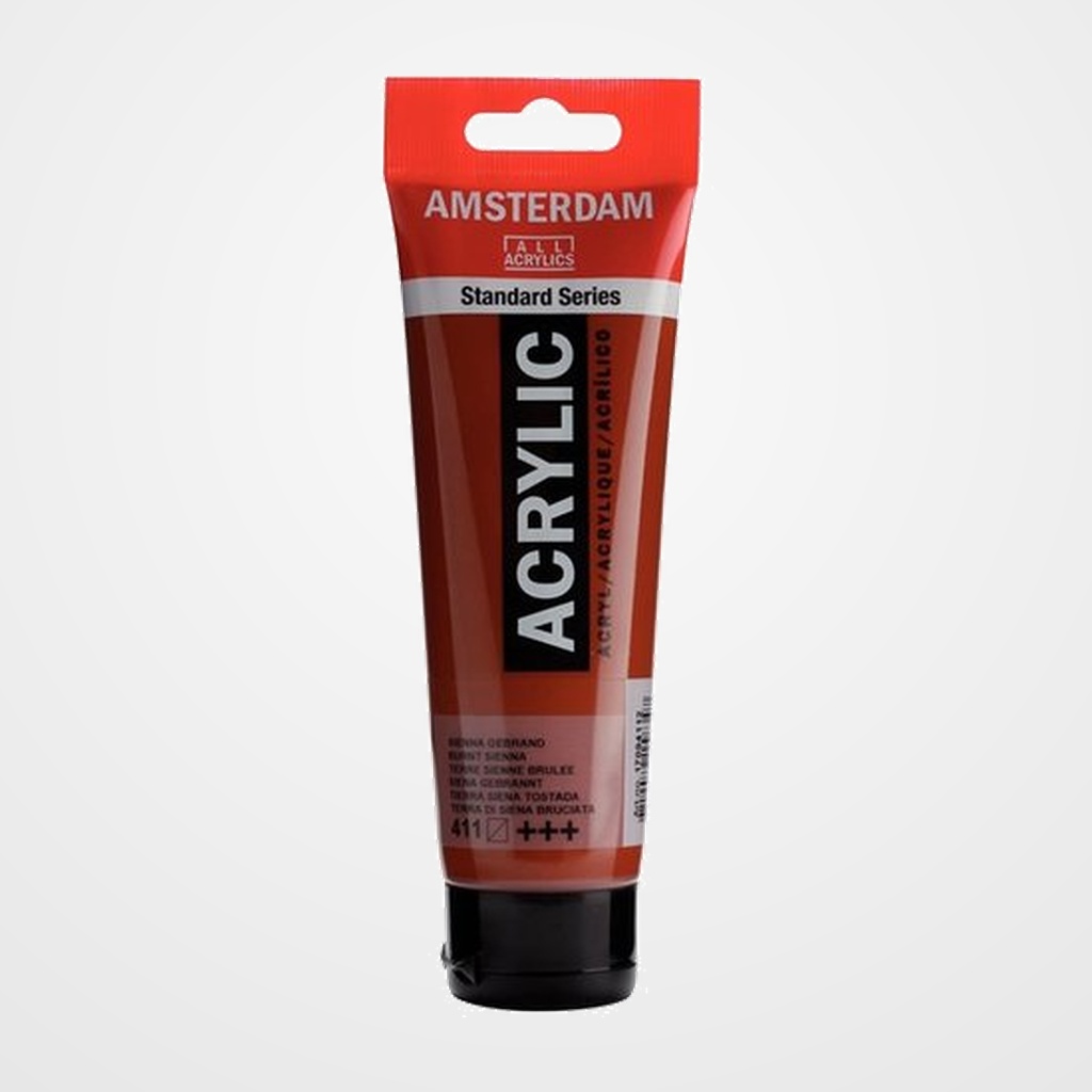 PINTURA ACRILICA AMSTERDAM 120 ml (bote) SIENA TOSTADO