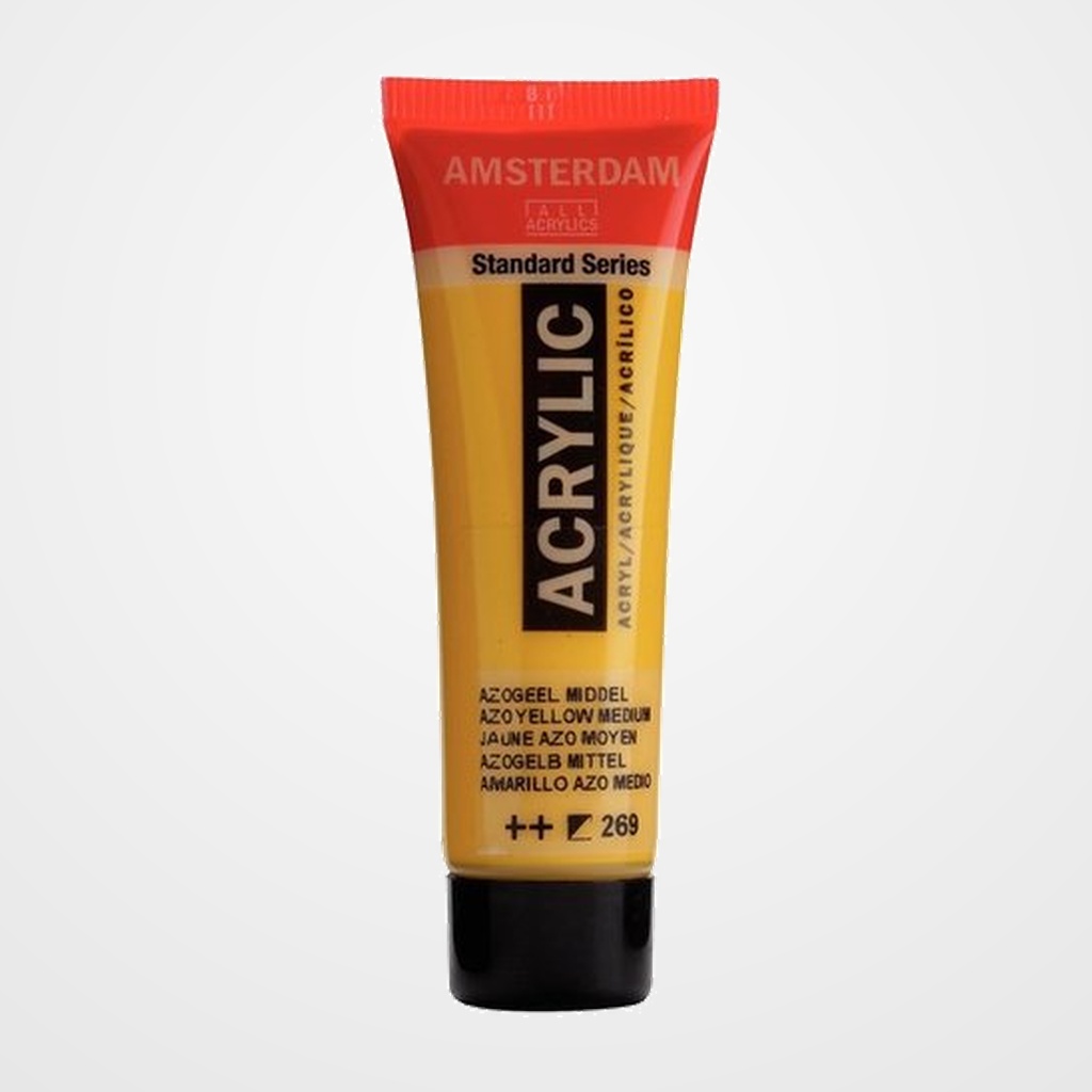 PINTURA ACRILICA AMSTERDAM 20 ml (tubo) AZO AMARILLO MEDIUM