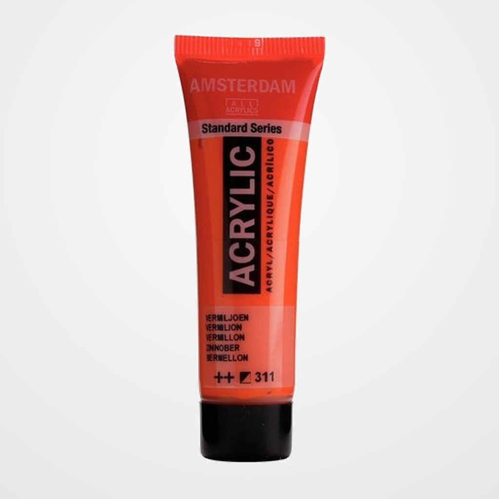 PINTURA ACRILICA AMSTERDAM 20 ml (tubo) BERMELLON