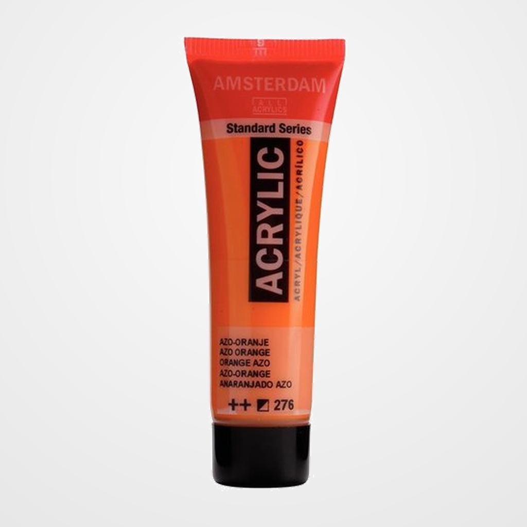 PINTURA ACRILICA AMSTERDAM 20 ml (tubo) NARANJA AZO