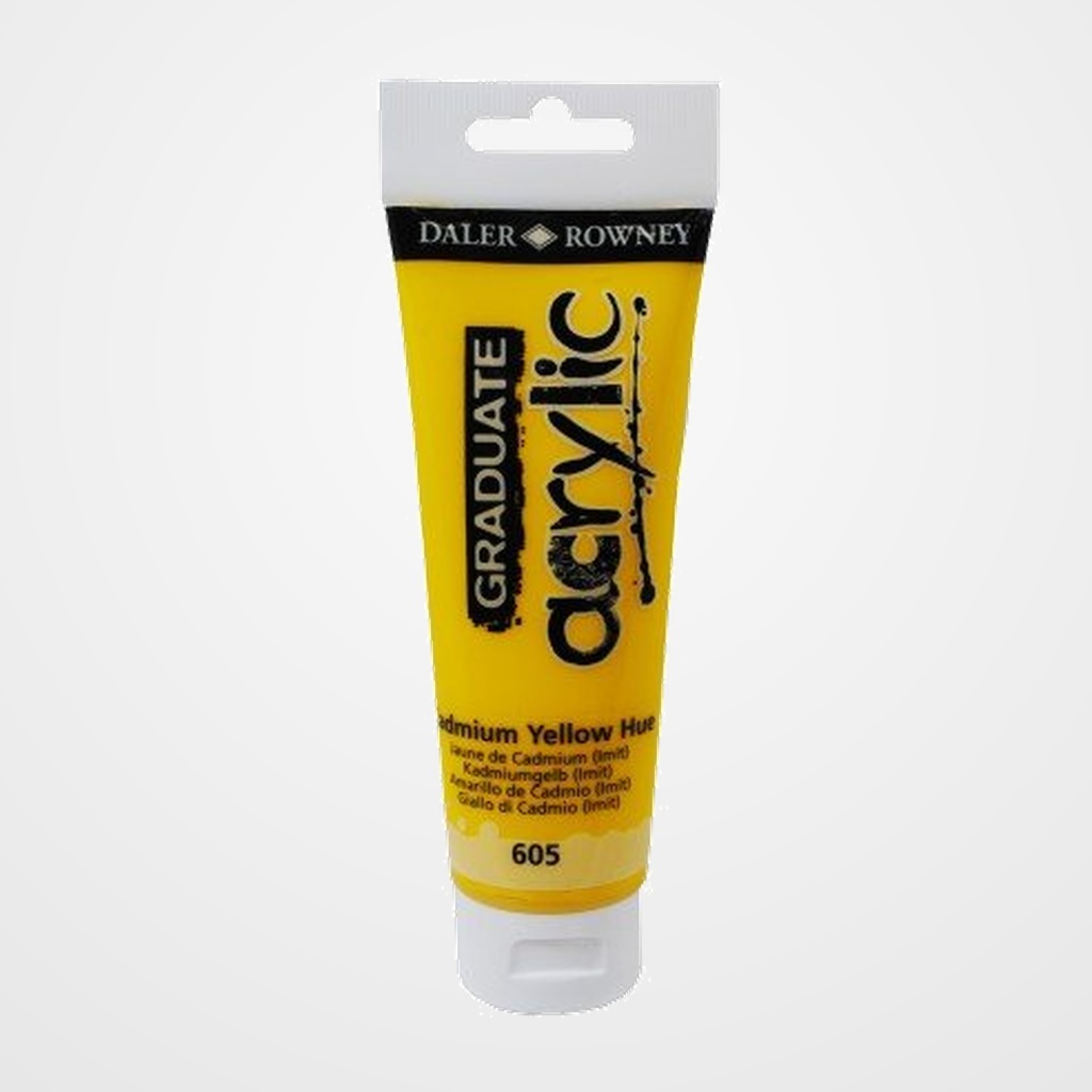 PINTURA ACRILICA DALER ROWNEY GRADUATE 120 ml (tubo) AMARILLO CADMIUM