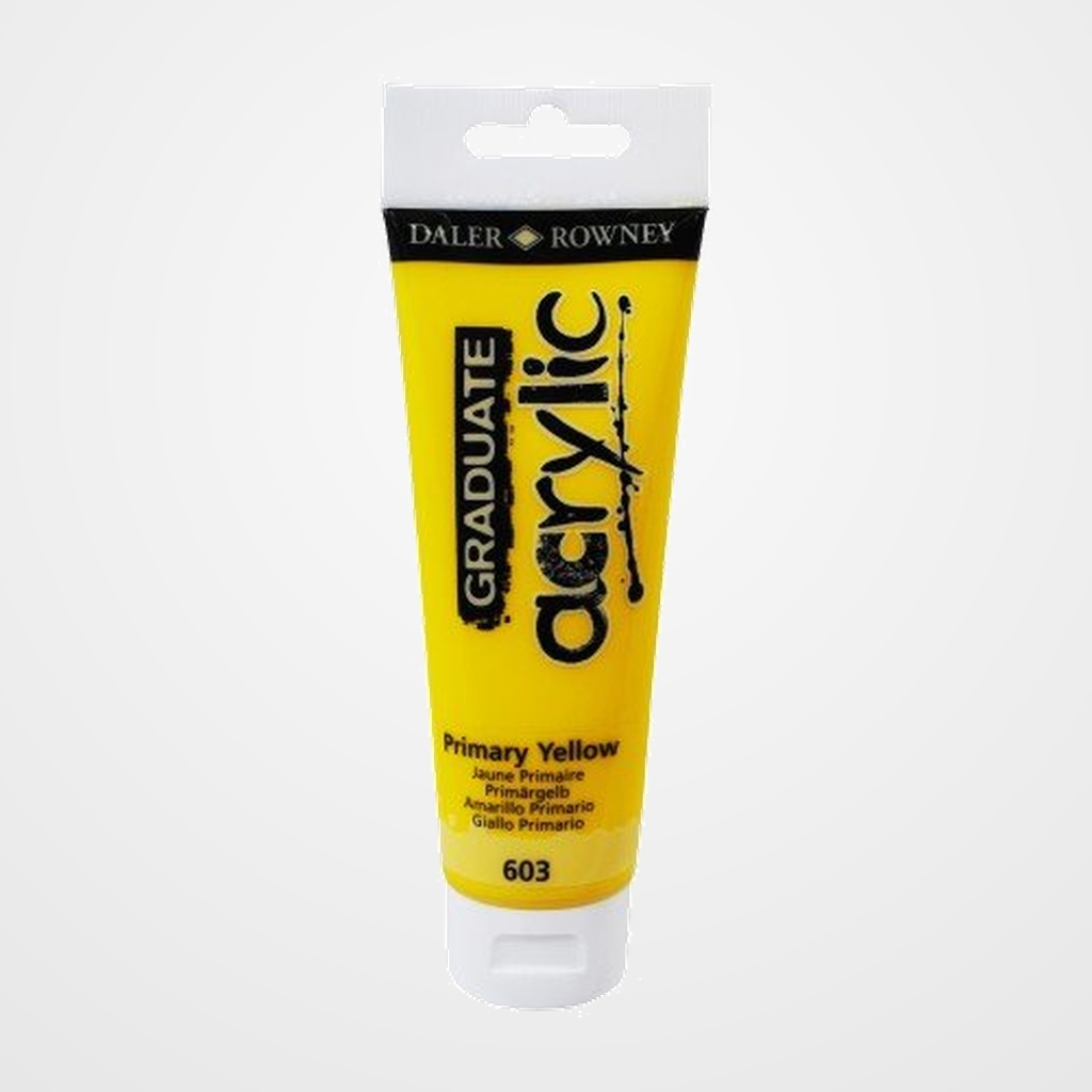 PINTURA ACRILICA DALER ROWNEY GRADUATE 120 ml (tubo) AMARILLO PRIMARIO